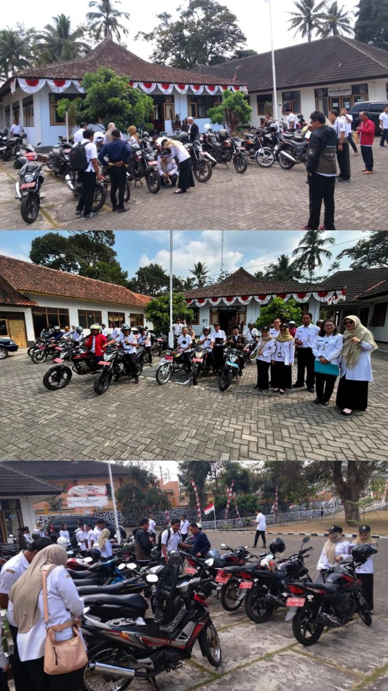 Audit BMD, Kendaraan Dinas di Kecamatan Pringsurat Jalani Pemeriksaan Fisik