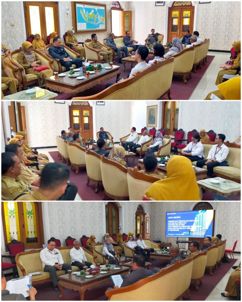Kawal Akuntabilitas Anggaran Desa dan Hibah, Inspektur Bersama Jajaran Inspektorat Dampingi Pemkab Temanggung dalam Entry Meeting BPK RI